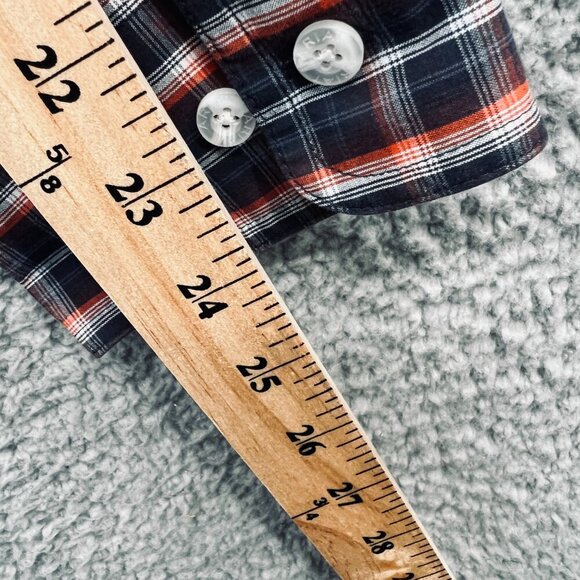 Ariat Pro Series Mens Western‎ Shirt Extra Large Black Red Plaid Button Front - Picture 12 of 12